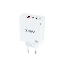 Cargador de Pared GaN 2USB-C/PD + USB-A/QC 65W, Blanco