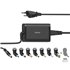 Cargador universal portátil 8 adapt. de 15-19V/45W