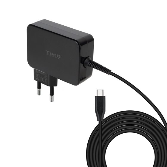 Cargador de portátil GAN USB-C PD3.0 90W, Negro