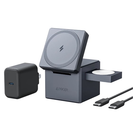 Y1811G11 cargador de dispositivo móvil Auriculares, Smartphone, Reloj inteligente Negro Corriente alterna, USB Cargador inalámbr
