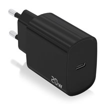 Cargador USB-C PD3.0 1 Puerto 1xUSB-C 20W, Negro