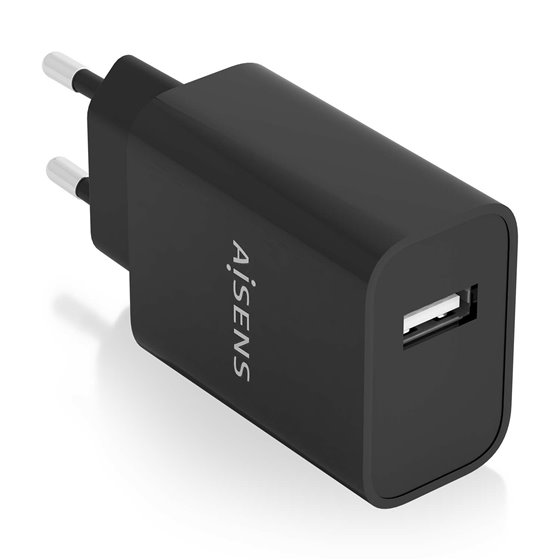 Cargador USB 10W Alta Eficiencia, 5V/2A, Negro