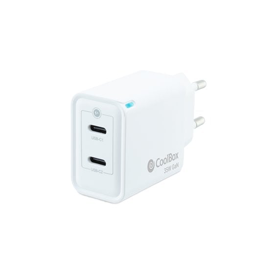 CARGADOR GAN 35W USB-C/USB-C PARED