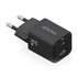Cargador Gan 30W, 1xUSB-C PD3.0 QC4.0, 1xUSB-A QC3.0, Negro