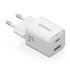 Cargador Gan 35W, 1xUSB-C PD3.0 QC4.0, 1xUSB-A QC3.0, Blanco