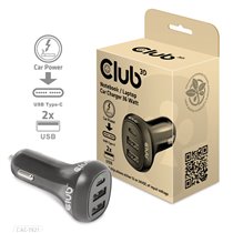 CAC-1921 cargador de dispositivo móvil Portátil Negro Encendedor de cigarrillos Auto