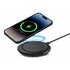 Base de carga inalámbrica Fast Charge 15 W, Para smartphones y auriculares Qi, Carga rápida, Cable USB-C a USB-C, Negro