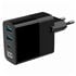 TA-UC-PDQC30LCD-BK-02 cargador de dispositivo móvil Universal Negro Corriente alterna Carga rápida Interior