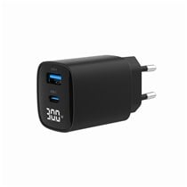 TA-UC-PDQC30LCD-BK-01 cargador de dispositivo móvil Smartphone, Reloj inteligente, Tableta Negro Corriente alterna Carga rápida 