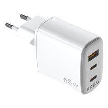 UPTC1USB2USBC65 cargador de dispositivo móvil Smartphone, Tableta, Teléfono Blanco USB Interior