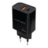 Cargador USB-C/PD + USB-A/QC 30W, Negro