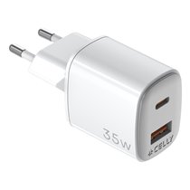 UPTC1USB1USBC35 cargador de dispositivo móvil Universal Blanco Corriente alterna Carga rápida Interior