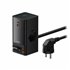 PowerCombo Universal Negro Corriente alterna Carga rápida Interior