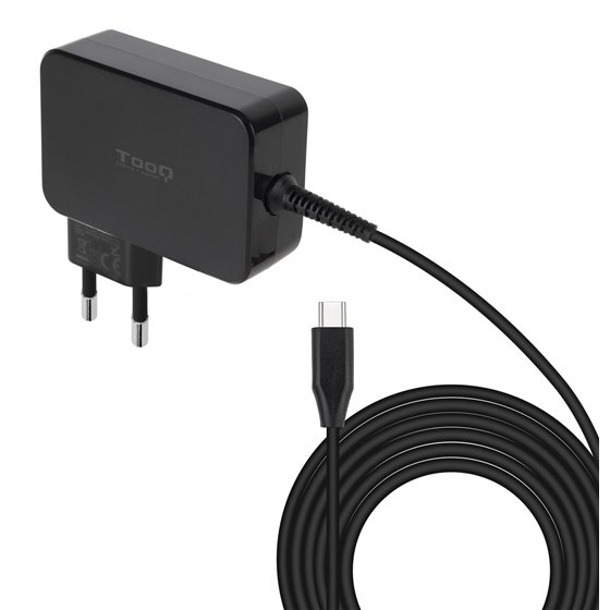 Cargador de portátil GAN USB-C PD 100W, Negro