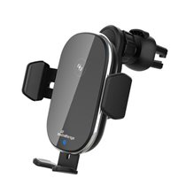 MRMA117 cargador de dispositivo móvil Smartphone Negro Cargador inalámbrico Carga rápida Auto