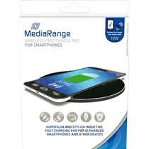 MRMA118 cargador de dispositivo móvil Smartphone Negro USB Cargador inalámbrico Carga rápida Interior
