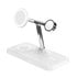 HJ3004WHGL cargador de dispositivo móvil Auriculares, Smartphone, Reloj inteligente Plata, Blanco CC, USB Cargador inalámbrico C