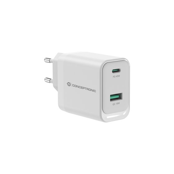 ALTHEA20W45 cargador de dispositivo móvil Universal Blanco Corriente alterna Carga rápida Interior