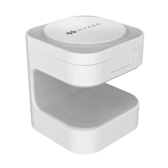 HJ3320WHGL cargador de dispositivo móvil Auriculares, Smartphone, Reloj inteligente Blanco USB Cargador inalámbrico Carga rápida
