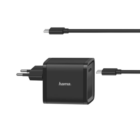 Cargador universal de portátil USB C de 45W, carga rápida, color negro