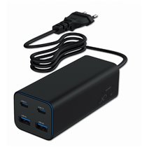 TA-UC-2A2C-PD100-01-BK cargador de dispositivo móvil Portátil, Smartphone Negro Corriente alterna Carga rápida Interior