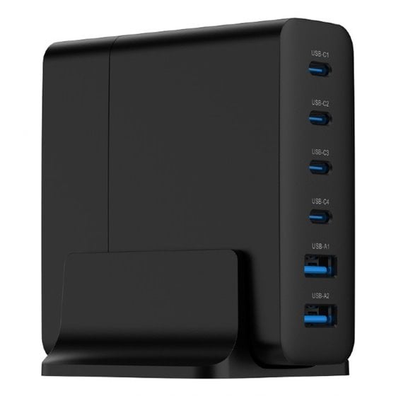 TA-UC-2A4C-PD75-01-BK cargador de dispositivo móvil Universal Negro Corriente alterna Carga rápida Interior