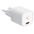 Cargador de red mini GaN 30 W, PPS, Power Delivery, Carga rápida, Puerto USB-C, Blanco