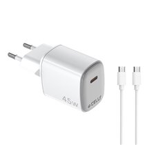 UPTC1USBC45WCTC cargador de dispositivo móvil Smartphone, Tableta Blanco Corriente alterna, USB Carga rápida Interior