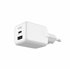 Cargador de red 20W, GaN, PPS, Power Delivery, Materiales sostenibles, 1 x USB-C + 1 x USB-A, Blanco
