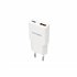 Cargador USB-C/PD 20W + USB-A/QC 20W, Blanco