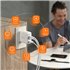 Cargador USB-C® GaN de 70W y 4 puertos