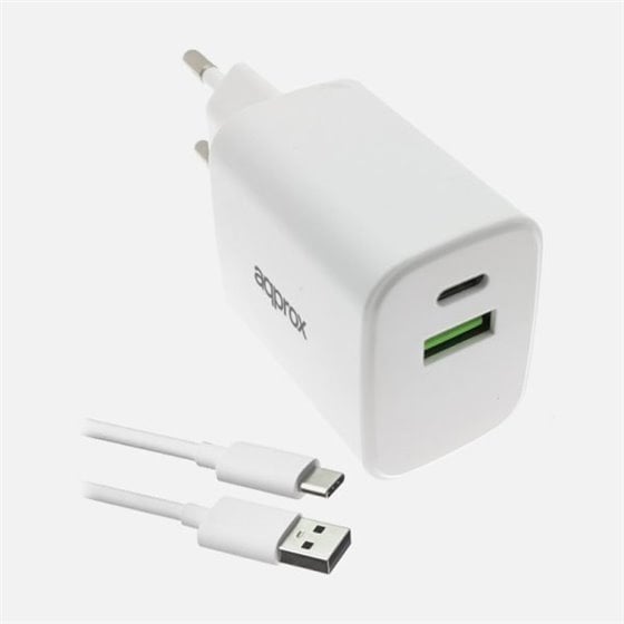 APPUSBWALL35W cargador de dispositivo móvil Universal Blanco Corriente alterna Carga rápida Interior