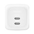 WCH020KQWH cargador de dispositivo móvil Universal Blanco Corriente alterna Carga rápida Interior