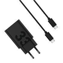 TurboPower 33W Auriculares, Auriculares, Teléfono móvil, Smartphone Negro Corriente alterna Carga rápida Interior