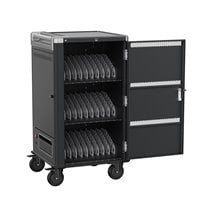 EW1700 carrito y armario de dispositivo portátil Carro de gestión y carga para dispositivos portátiles Negro, Gris