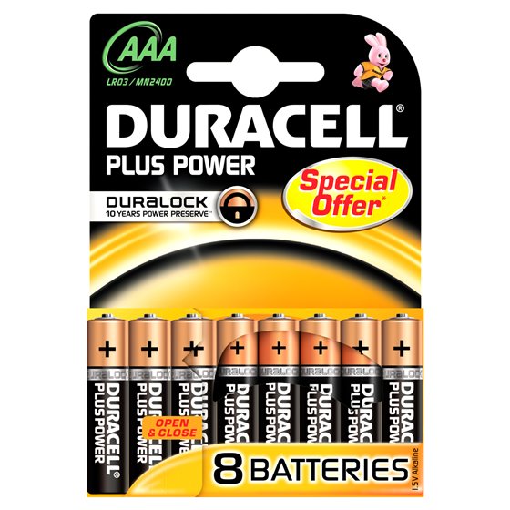 Plus Power Batería de un solo uso AAA Alcalino