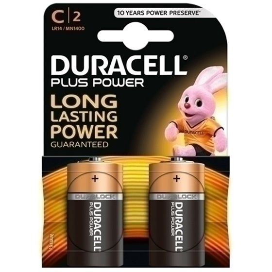 PILAS DURACELL C PLUS (MN1400-LR14) B/2