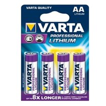 4x AA Lithium Batería de un solo uso Litio