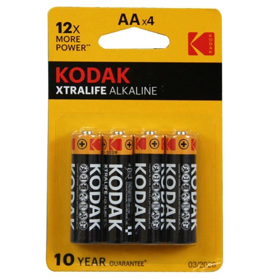 KODAK PILAS EXTRALIFE ALCALINA 4UD LR06 AAA BLISTER