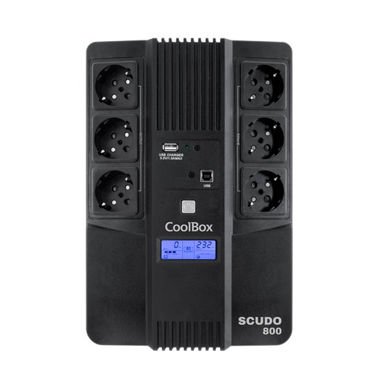 SAI SCUDO3 800VA 480W 3+3 SCHUKOS + SOFTWARE