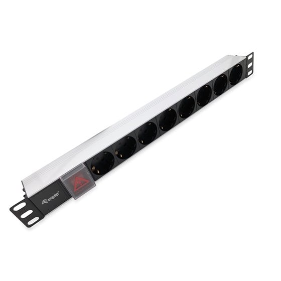 333293 unidad de distribución de energía (PDU) 8 salidas AC 1U Negro, Plata