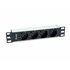333311 unidad de distribución de energía (PDU) 4 salidas AC 1U Negro, Plata