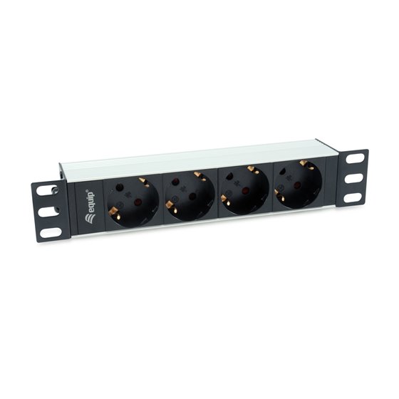 333311 unidad de distribución de energía (PDU) 4 salidas AC 1U Negro, Plata