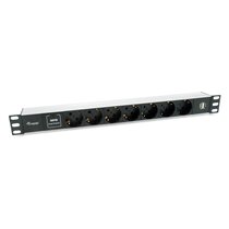 333315 unidad de distribución de energía (PDU) 7 salidas AC 1U Negro, Plata