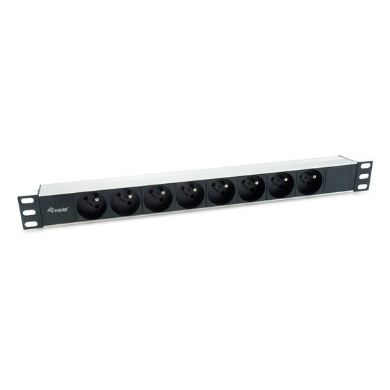333313 unidad de distribución de energía (PDU) 8 salidas AC 1U Negro, Plata
