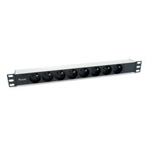 333313 unidad de distribución de energía (PDU) 8 salidas AC 1U Negro, Plata