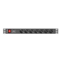 PDU-07F-0200-IEC-BK unidad de distribución de energía (PDU) 7 salidas AC 1U Negro