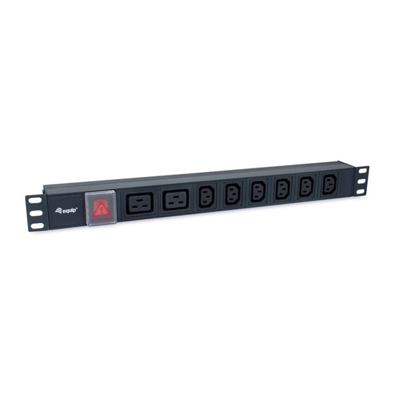 333316 unidad de distribución de energía (PDU) 8 salidas AC 1U Negro