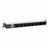 333308 unidad de distribución de energía (PDU) 8 salidas AC 1U Negro, Plata
