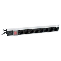 333308 unidad de distribución de energía (PDU) 8 salidas AC 1U Negro, Plata
